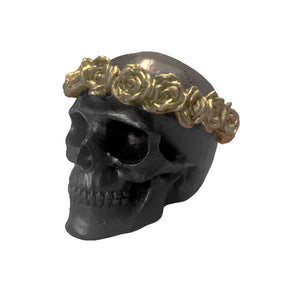 Flower Skull Black