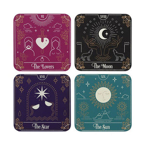 Tarot Card Coaster Set