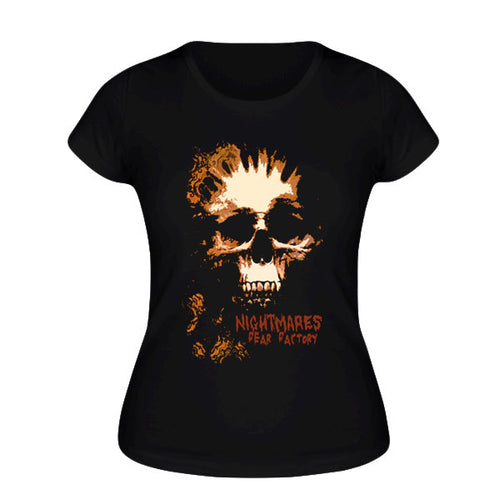 Ladies Wallpaper Skull Tee