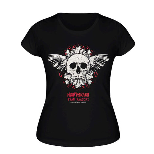 Ladies Wing Skulls Tee